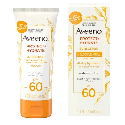 Aveeno Protect + Hydrate Moisturizing Face Sunscreen Lotion With Broad Spectrum
