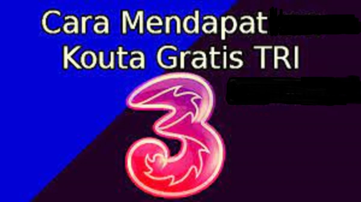 cara mendapat kuota gratis tri