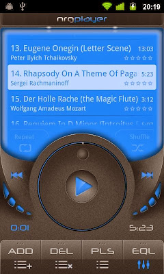 NRG music play in android