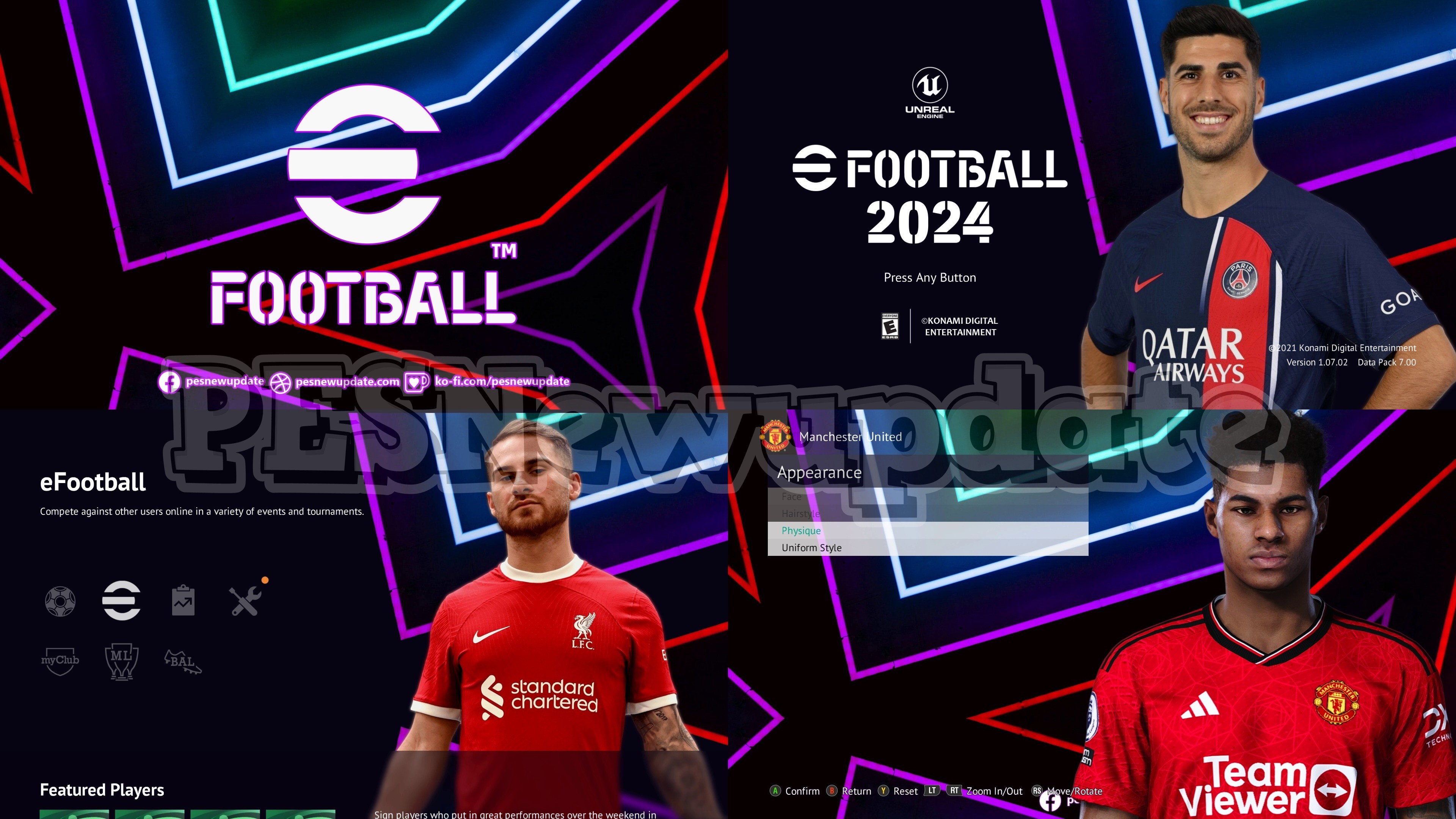 PES 2021 Menu eFootball 2023 SEASON 3 by PESNewupdate ~