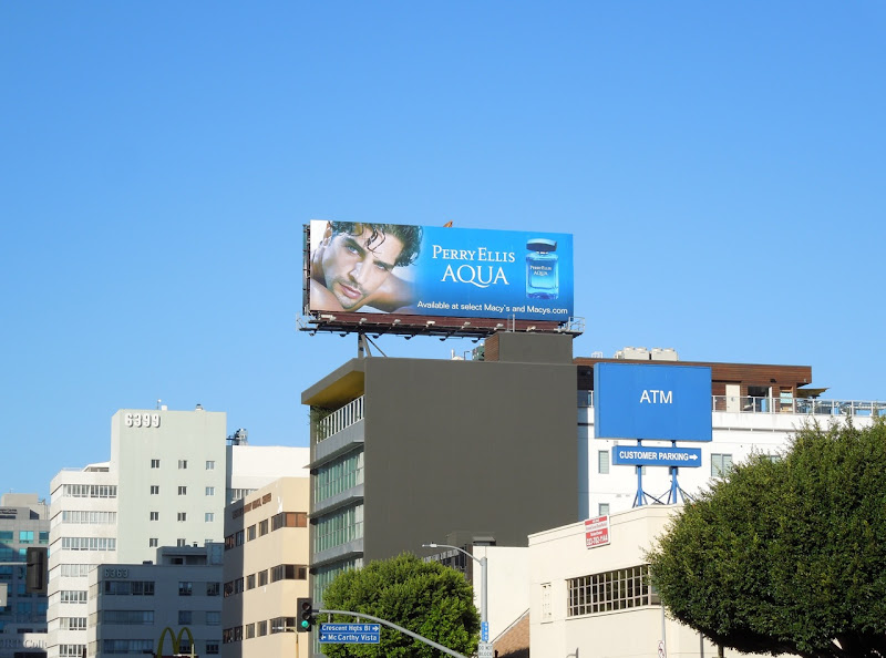 Perry Ellis Aqua fragrance billboard