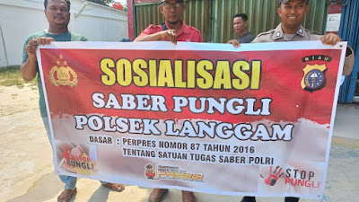 Sosialisasi Saber Pungli Kembali dilaksanakan Polsek Langgam 