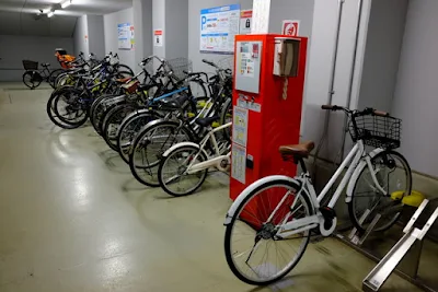 UDXの自転車駐輪場