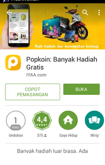 Cara Dapat Gratis Pulsa Gratis Dari Aplikasi Popkoin Untuk HP Android