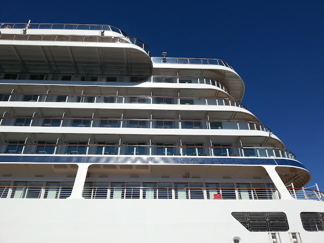 Cruise ship Viking Star docked in Bergen, Norway