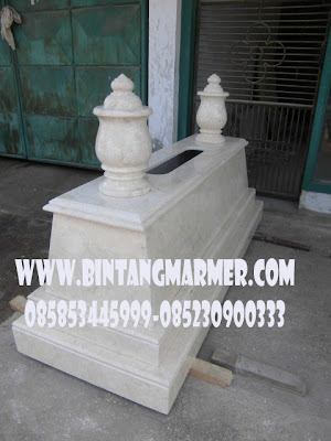 Jual batu makam nisan marmer 