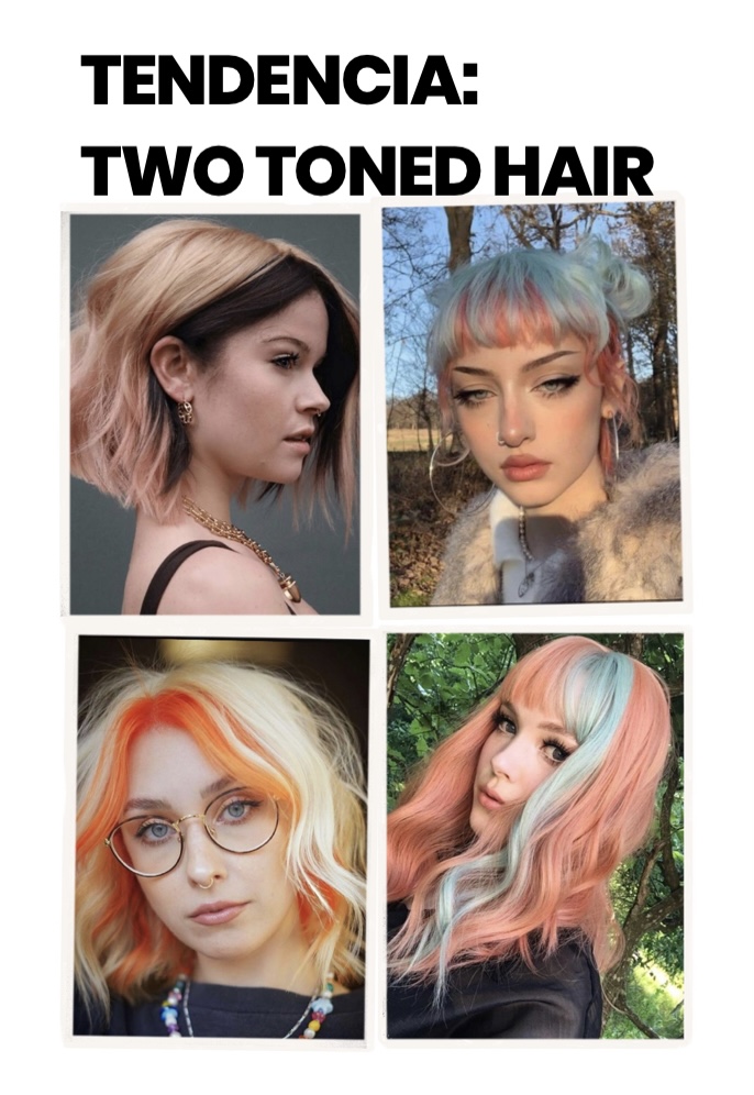 Tendencia Two Toned hair