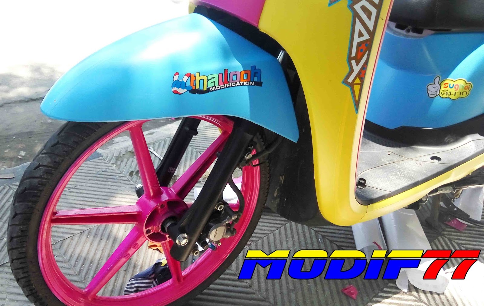 83 Modifikasi Scoopy Biru  Kumpulan Modifikasi  Motor 