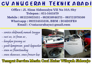 Tempat Service Mesin Cuci Haier Wilayah Sidoarjo 