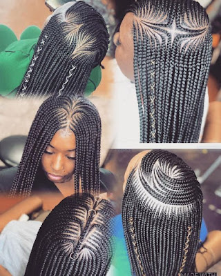  Here we have a stunning short tribal braid idea that has been finished off with beads 32 African Long Tribal Braids Ponytail Updos To Try In 2019