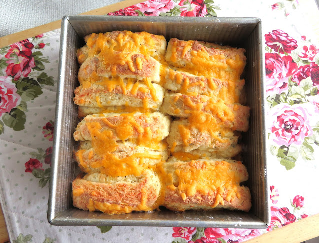 Cheesy Butter Biscuit Sticks