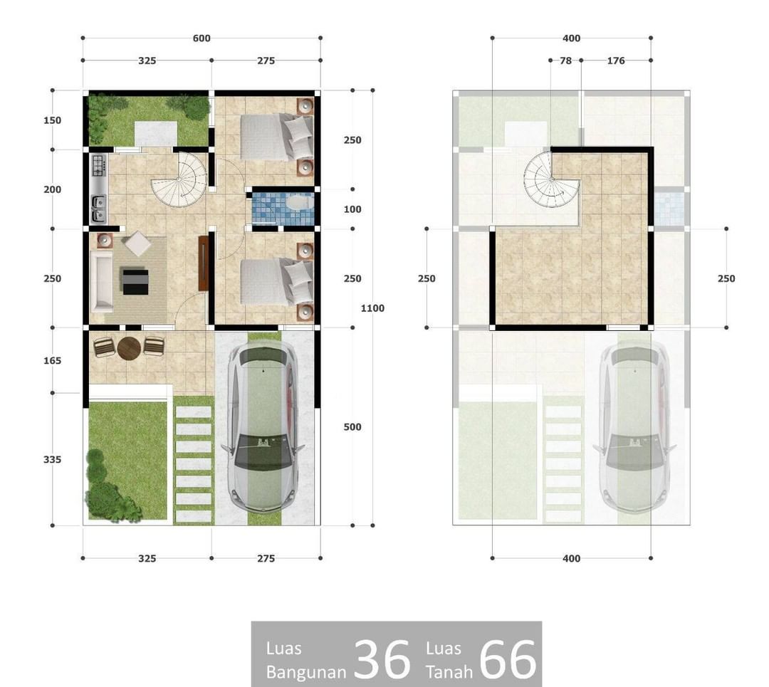 Desain Dan Denah Rumah Minimalis Dengan Ukuran 6 X 11 M
