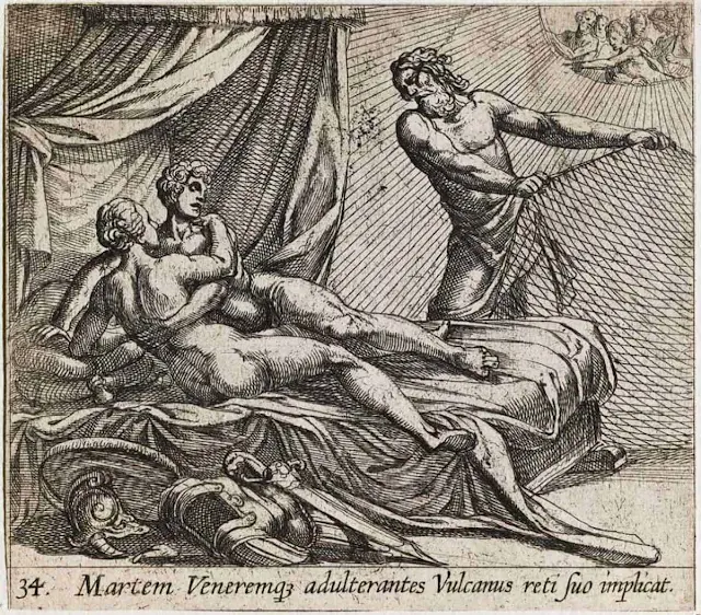 Vulcanus Venus und Mars - Römische Sage - Ehebruch