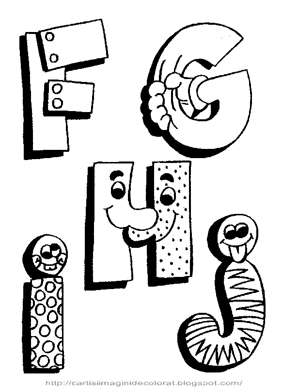 Desene Imagini De Colorat Alfabet Literele Alfabetului Imagini Fisa De Colorat Desene