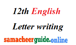 12th English letter Writing - unit 1