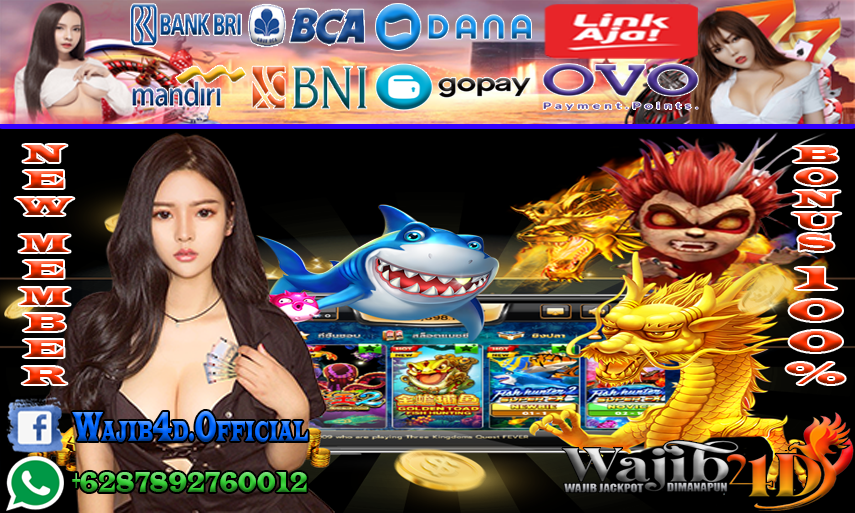 WAJIB4D BANDAR BONUS NEW MEMBER 100% DALAM TARUHAN CASINO SLOT BET ONLINE