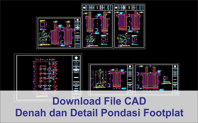 Denah dan Detail Pondasi Footplat