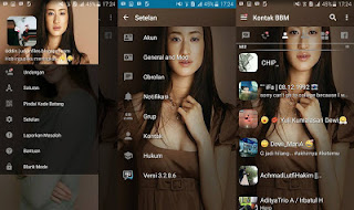 BBM MOD Transparan Tema Artis Jepang v3.2.0.6 APK Terbaru