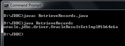 Program to retrieve records from DBserver