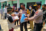 Polda Banten Bagikan Puluhan Paket Sembako Ke Panti Asuhan Nurul Islam