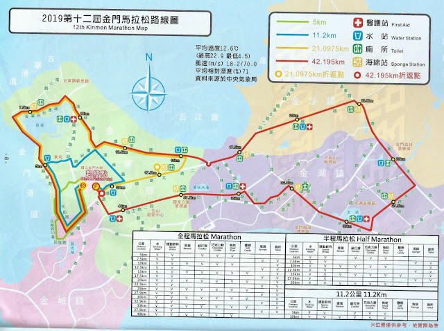 金門馬拉松2019官方路线图