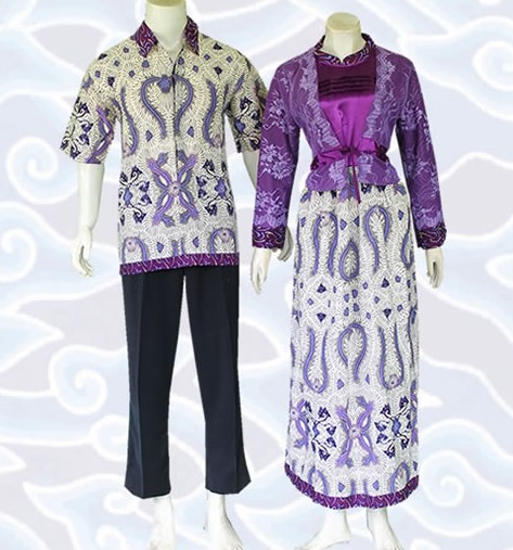 10 Model Gamis  Batik Sarimbit Desain  Terbaru 2021