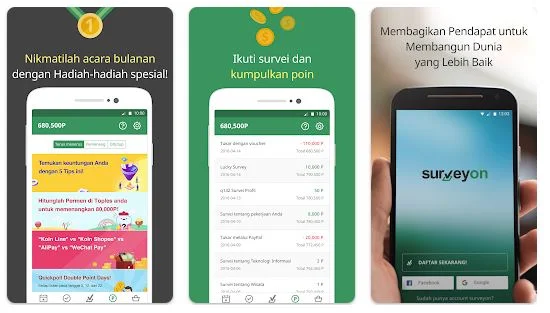SurveyOn - Aplikasi Penghasil Pulsa
