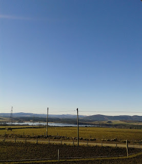 my view of loch of skene and beyond