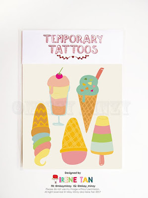 temporary tattoos for kids ice creams