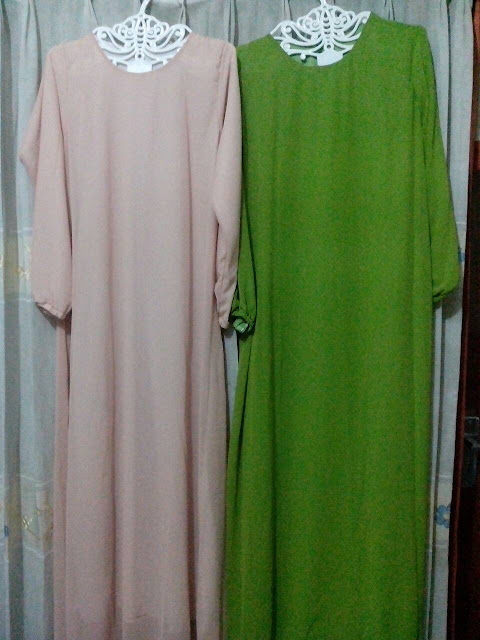 Harga Gamis Syari Pastel Bahan Sifon Murah