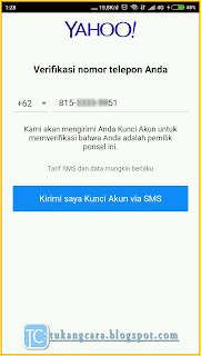 Buat Akun Email Yahoo Lewat HP