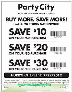 Free Printable Party City Coupons