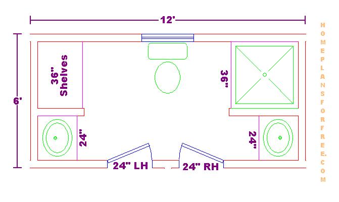 Foundation Dezin Decor Bathroom plans views 