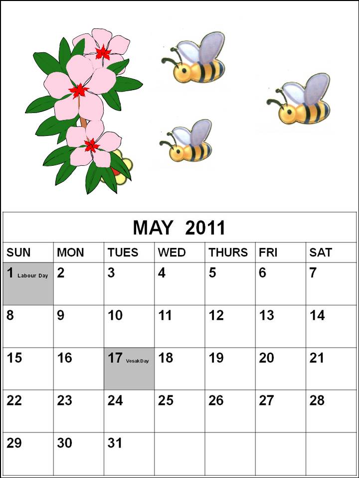 calendar template may 2011. 2010 2011 Calendar Template