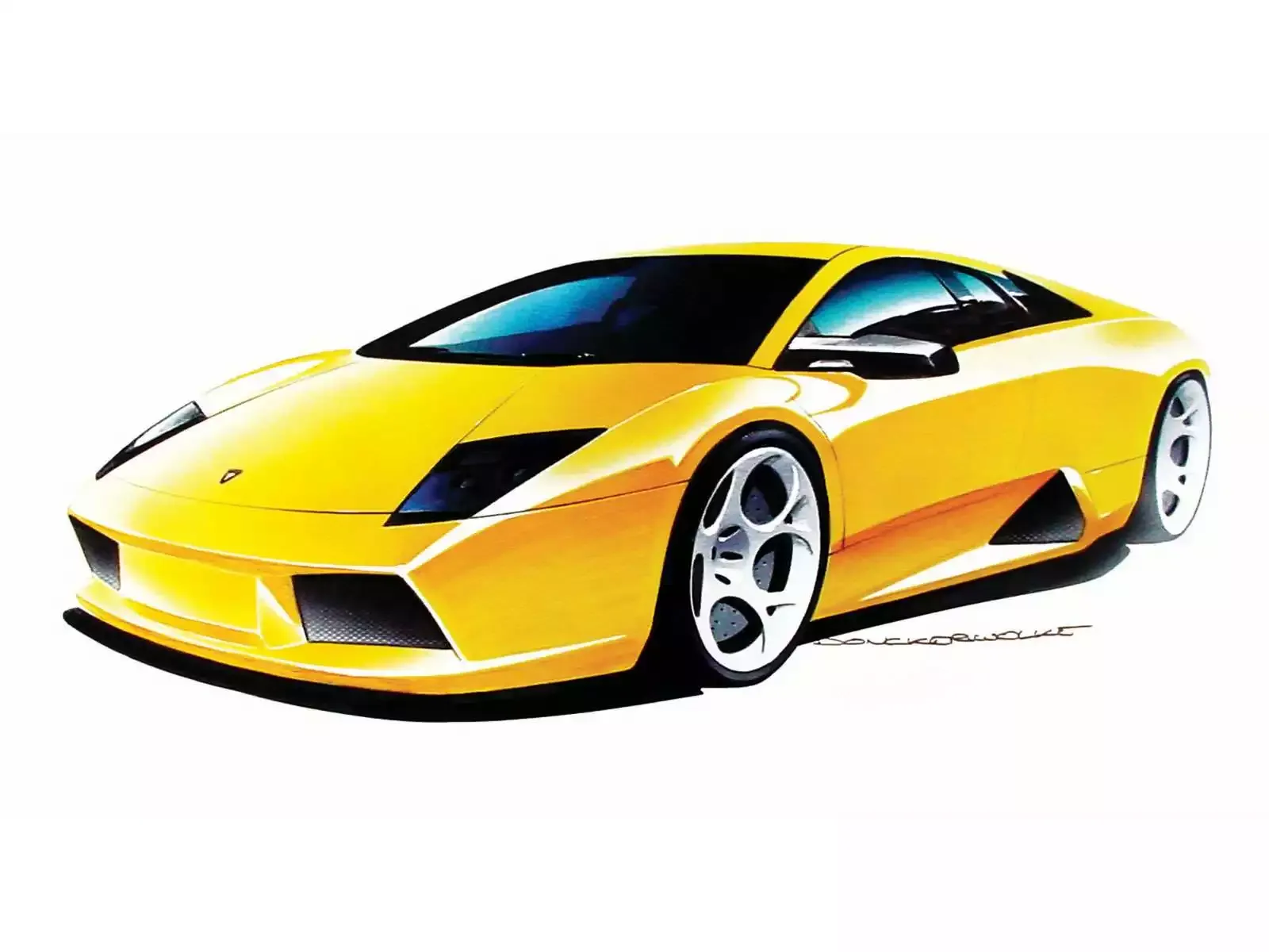 Hình ảnh siêu xe Lamborghini Murcielago Sketch 2002 & nội ngoại thất