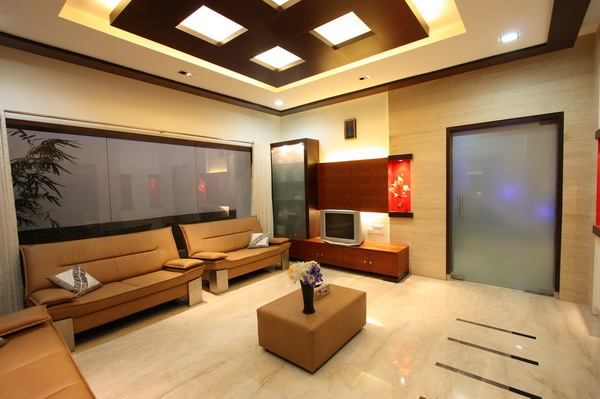 Aenk Design: Living Room False Ceiling design