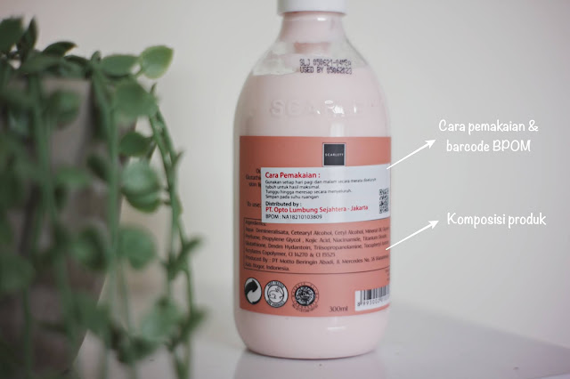 review body lotion scarlett whitening