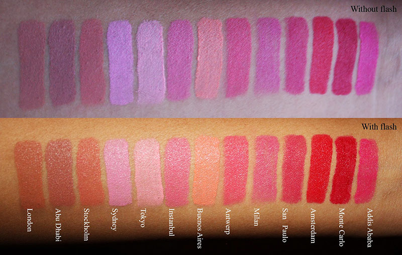 NYX Soft Matte Lip Cream Swatches on tanned or olive Skin