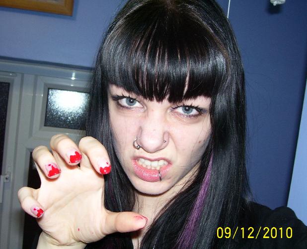 The Ultimate Goth Guide: Murderous manicure (and more tattoo pics!)