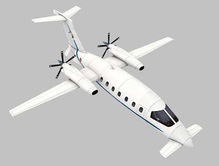 Piaggio P180 Avanti Papercraft