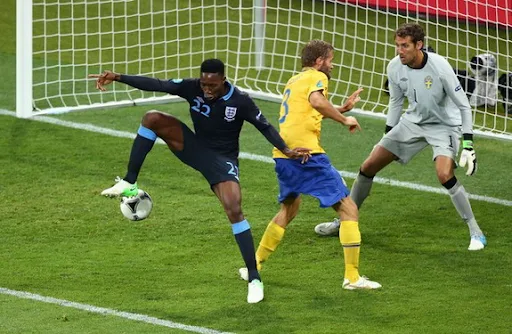 England forward Danny Welbeck scores a brilliant backheel winner against Sweden