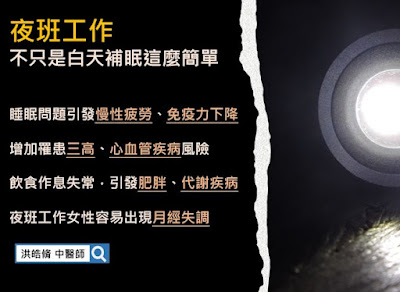 輪班,夜班,中醫養生,中藥,代謝,三高,月經失調,肥胖,生理時鐘,作息,飲食