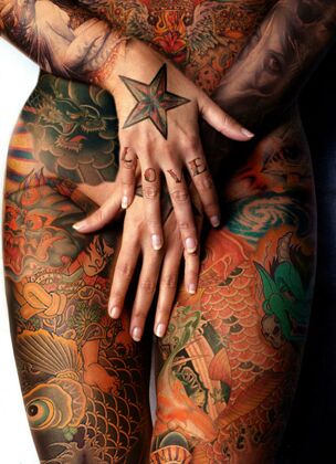 Unique Female Tattoo Design It can be bad enough seeing someone wearing the