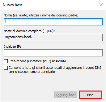 Nuovo host