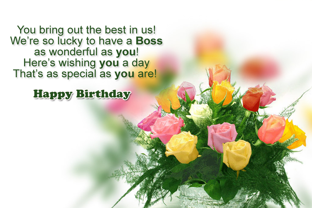 Birthday Wishes For Boss