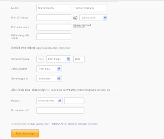 Cara membuat email Yahoo step 2