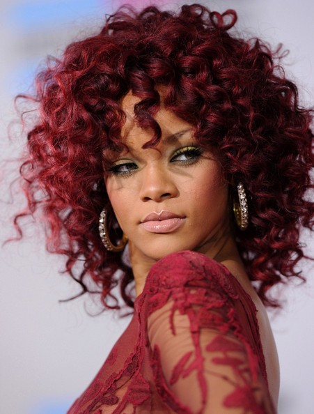 rihanna red hair x factor. rihanna red hair 2010 x