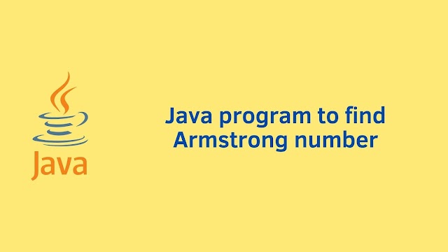 Java program to find Armstrong number