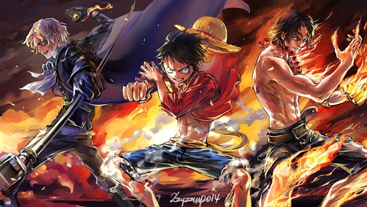 Sabo Fire, Luffy, Ace Wallpaper HD