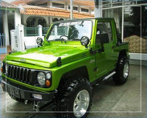 Modifikasi mobil katana terbaru ceper jimny 4x4 tahun 1989 